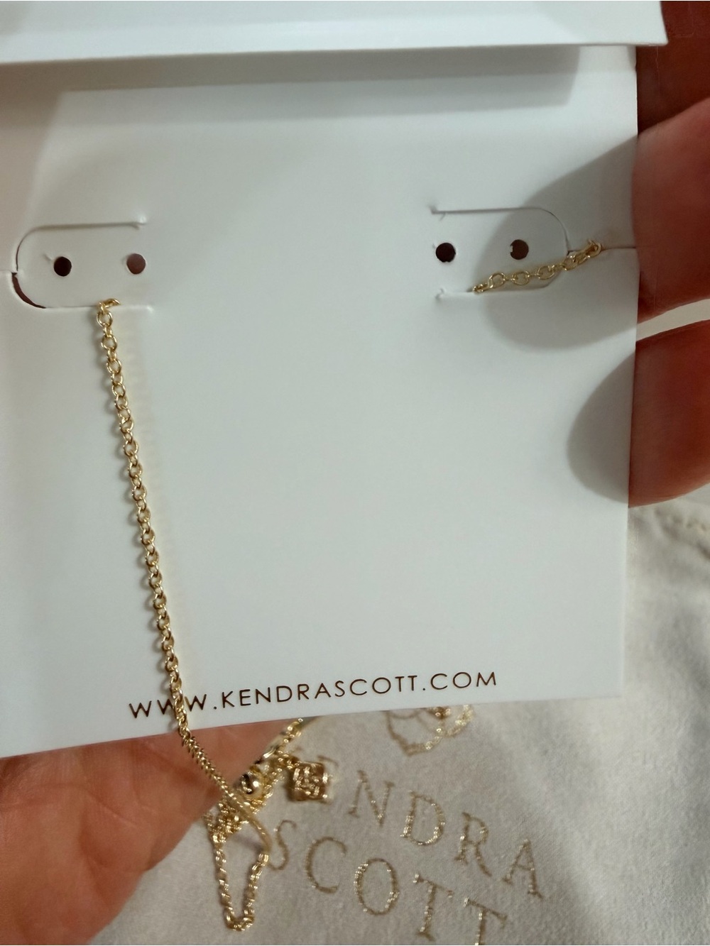 NEW ✨ Kendra Scott Candy Corn Magnesite Gold Pendant & Earring Set & KS Dust Bag - Picture 4 of 7